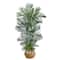 5ft. Areca Artificial Palm Tree in Boho Chic Handmade Natural Cotton Woven Planter with Tassels UV Resistant (Indoor/Outdoor)
